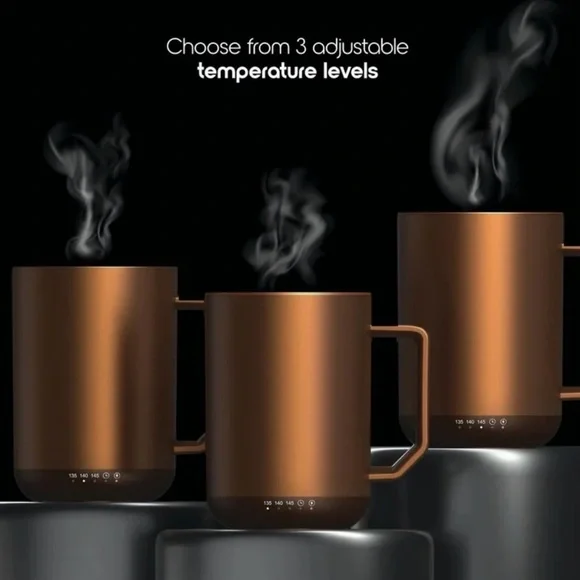 ionMug & Charging Coaster, 12oz. Stainless Steel Self Heating Coffee Mug w/ Lid - Picture 7 of 10